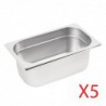 Lot de 5 bacs GN1/4 Vogue S407 Vogue