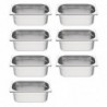 Lot de 7 bacs GN1/4 Vogue S408 Vogue