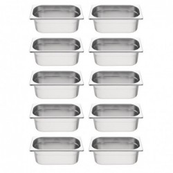Lot de 10 bacs GN1/4 Vogue S410 Vogue