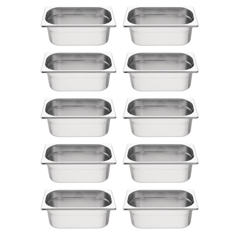Lot de 10 bacs GN1/4 Vogue S410 Vogue Lot de 10 bacs GN1/4 Vogue S410 Vogue