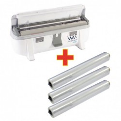 Distributeur Wrapmaster 3000 et 3 x 300m de film alimentaire S568 Wrapmaster