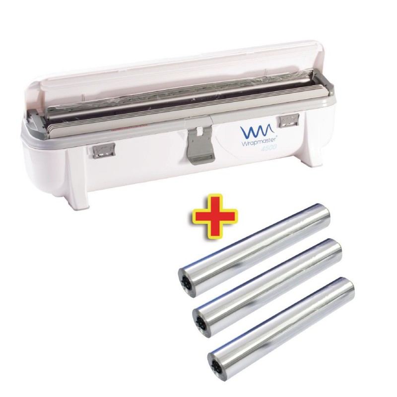 Distributeur Wrapmaster 4500 et 3 x 90m de papier aluminium S599 Wrapmaster