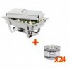 OFFRE SPÉCIALE Chafing dish Milan Olympia GN 1/1 + 24 capsules de gel combustible S600 Olympia