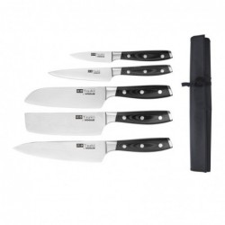 Ensemble de 5 couteaux japonais et étui Vogue Tsuki Series 7 S617 Vogue