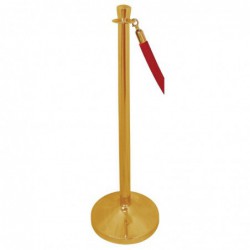 Poteau d accueil en acier inoxydable Bolero laiton à tête plate S654 Bolero