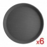 Offre spéciale : Lot de 6 plateaux ronds antidérapants en polypropylène Olympia Kristallon S658 Olympia