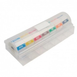 Etiquettes amovibles code couleur avec distributeur plastique Hygiplas 50mm S811 Hygiplas