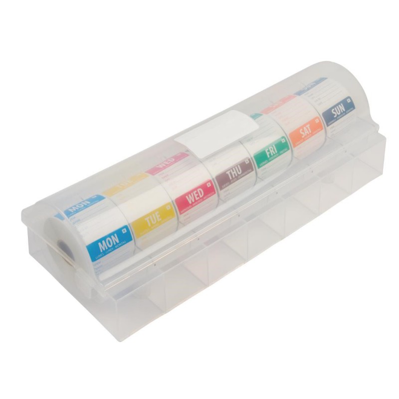 Etiquettes amovibles code couleur avec distributeur plastique Hygiplas 50mm S811 Hygiplas Etiquettes amovibles code couleur avec distributeur plastique Hygiplas 50mm S811 Hygiplas