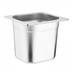Ensemble inox 6 GN 1/6 avec couvercles Vogue (2 entretoises 325 x 25mm) SA243 Vogue