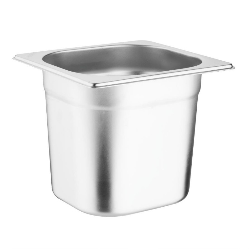 Ensemble inox 6 GN 1/6 avec couvercles Vogue (2 entretoises 325 x 25mm) SA243 Vogue Ensemble inox 6 GN 1/6 avec couvercles Vogue (2 entretoises 325 x 25mm) SA243 Vogue
