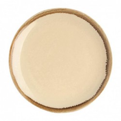 Assiette plate ronde couleur sable Kiln Olympia 230mm lot de 6 SA284 Olympia