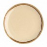 Assiette plate ronde couleur sable Kiln Olympia 230mm lot de 6 SA284 Olympia
