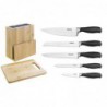 Ensemble de 5 couteaux Soft-Grip Vogue Prep Like A Pro avec bloc couteaux et planche à découper SA610 Vogue