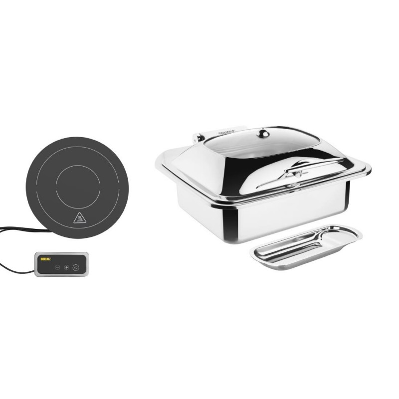 Ensemble chafing dish induction Olympia GN 1/2 avec support SA649 Olympia Ensemble chafing dish induction Olympia GN 1/2 avec support SA649 Olympia
