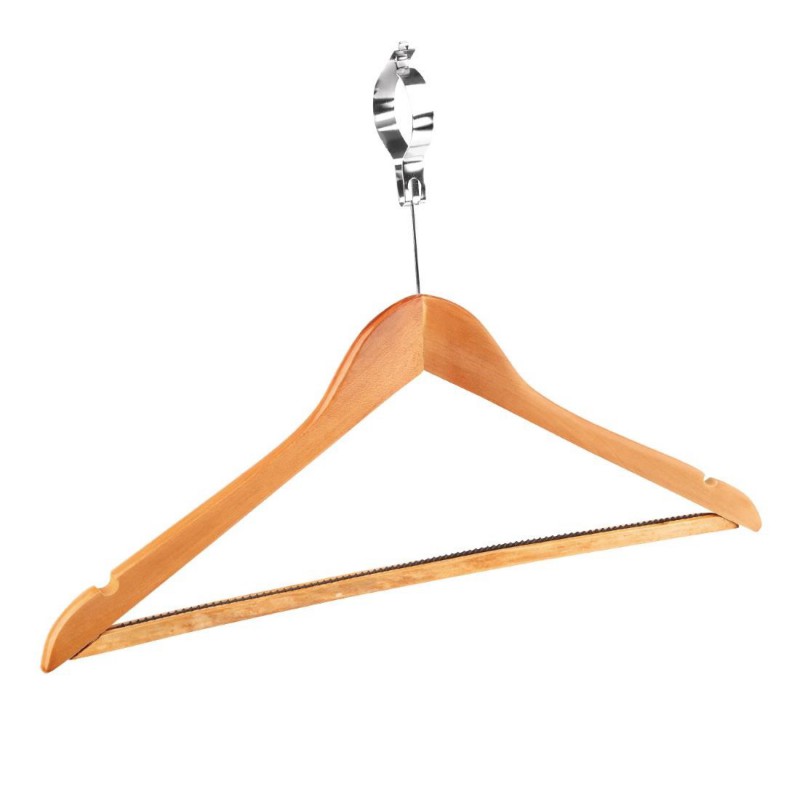 Cintres en bois avec anneau de sécurité Bolero (Lot de 10) T858 Bolero
