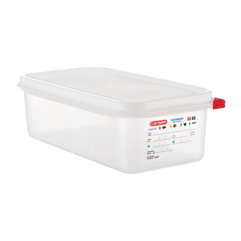 Boîte alimentaire GN1/3 Araven 4L (Lot de 4) T986 Araven Boîte alimentaire GN1/3 Araven 4L (Lot de 4) T986 Araven