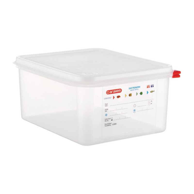Boîte alimentaire GN1/2 Araven 10L (Lot de 4) T988 Araven Boîte alimentaire GN1/2 Araven 10L (Lot de 4) T988 Araven