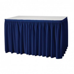Juponnage froncé bleu marine T997 Sans Marque