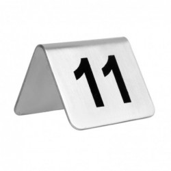 Lot de numéros de table en acier inoxydable Olympia 11-20 (Lot de 10) U047 Olympia