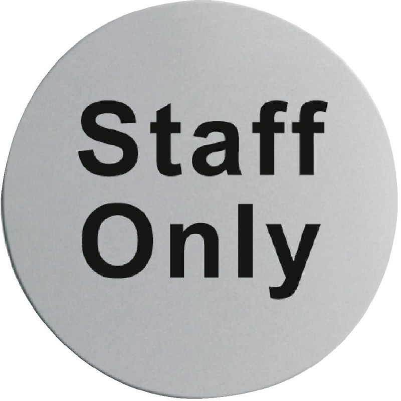 Plaque de porte inox - Staff only U060 Vogue Plaque de porte inox - Staff only U060 Vogue