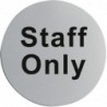 Plaque de porte inox - Staff only U060 Vogue