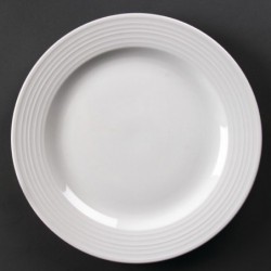 Assiettes à bord large Olympia Linear 310mm (Lot de 6) U092 Olympia