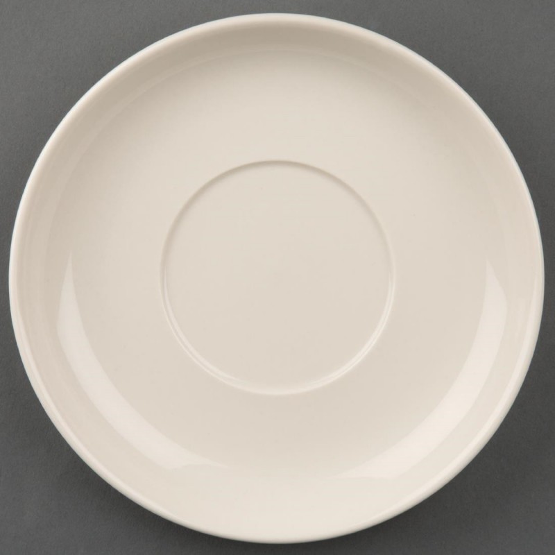 Soucoupe pour tasse à cappuccino Ivory 282ml Olympia (Lot de 12) U113 Olympia Soucoupe pour tasse à cappuccino Ivory 282ml Olympia (Lot de 12) U113 Olympia