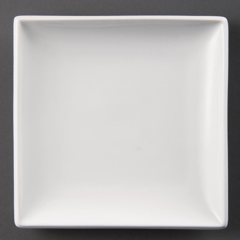 Assiettes carrées blanches Olympia Whiteware 180mm (lot de 12) U154 Olympia Assiettes carrées blanches Olympia Whiteware 180mm (lot de 12) U154 Olympia