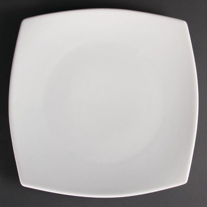 Assiettes carrées bords arrondis blanches Olympia 305mm (Lot de 6) U172 Olympia Assiettes carrées bords arrondis blanches Olympia 305mm (Lot de 6) U172 Olympia