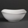 Bols carrés à bords ondulés blancs Olympia 140mm (Lot de 12) U173 Olympia