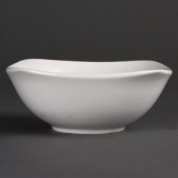 Bols carrés arrondis Olympia Whiteware 180 mm (lot de 12) U174 Olympia