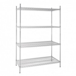 Étagère en kit 4 niveaux Vogue 1220 x 610mm U257 Vogue