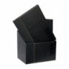 Porte-menus contemporains A4 noirs avec boîte de rangement (lot de 20) U266 Securit