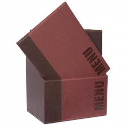 Coffret de protège-menus contemporains Securit A4 rouge (Lot de 20) U267 Securit