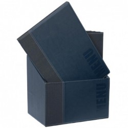 Coffret de protège-menus contemporains Securit A4 bleus (Lot de 20) U270 Securit