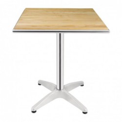 Table carrée en frêne Bolero 600mm U430 Bolero