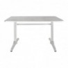 Table rectangulaire à deux pieds Bolero 600mm U432 Bolero