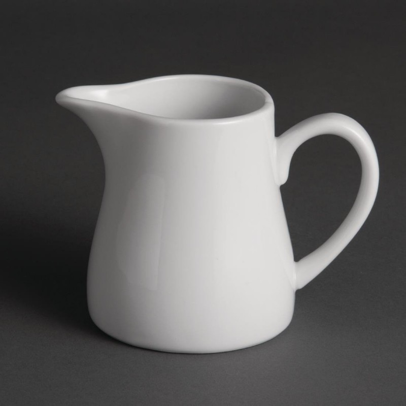 Pots à lait blancs Olympia 305ml (Lot de 6) U821 Olympia Pots à lait blancs Olympia 305ml (Lot de 6) U821 Olympia