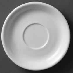Soucoupes pour tasses à cappuccino blanches 180mm Olympia (Lot de 12) U828 Olympia
