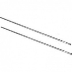 Poteaux chromé montant droit Vogue 1270mm (Lot de 2) U887 Vogue