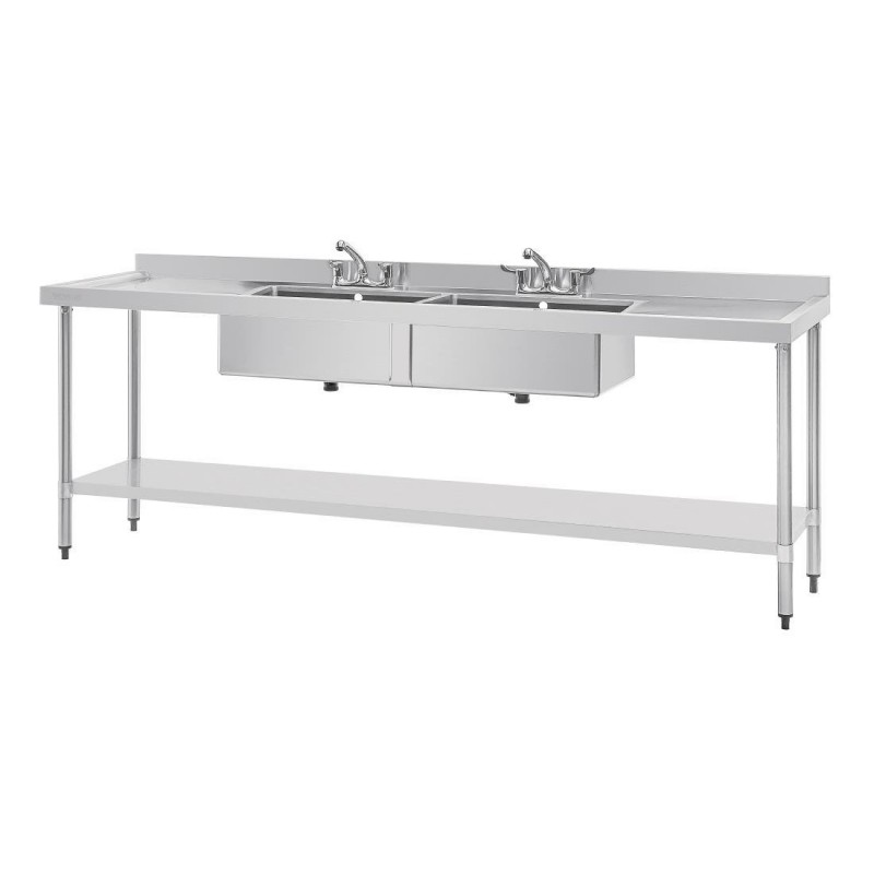 Evier en acier inoxydable Vogue - 2400 x 600mm U910 Vogue Evier en acier inoxydable Vogue - 2400 x 600mm U910 Vogue