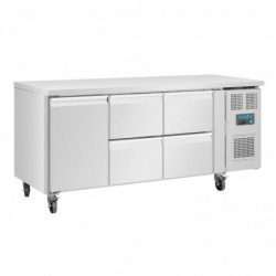 Table réfrigérée positive 1 porte 4 tiroirs Polar Série U 358L UA020 Polar