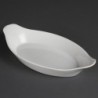 Plats ovales à oreilles blancs Olympia 290 x 166mm (Lot de 6) W411 Olympia