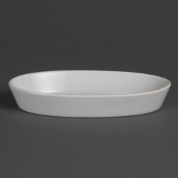 Plats à sole ovales blancs Olympia 195 x 110mm (Lot de 6) W418 Olympia