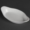 Plats ovales à oreilles blancs Olympia 230 x 130mm (Lot de 6) W427 Olympia