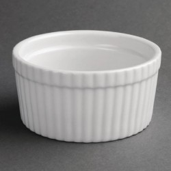 Plats à soufflé blancs Olympia 105mm (Lot de 6) W431 Olympia