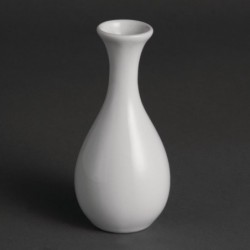 Vases bouteilles blancs 125mm Olympia (Lot de 12) W437 Olympia