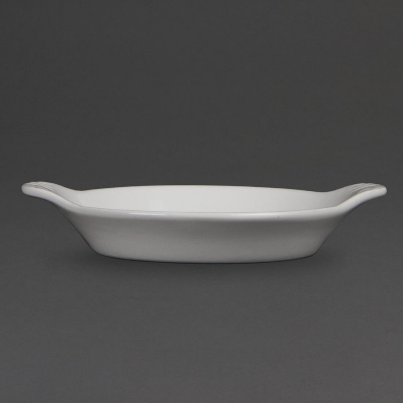 Plats ronds à oreilles blancs Olympia 170 x 140mm (Lot de 6) W439 Olympia Plats ronds à oreilles blancs Olympia 170 x 140mm (Lot de 6) W439 Olympia