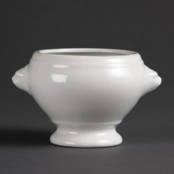 Bols à soupe tête de lion Olympia Whiteware 475 ml (lot de 6) W442 Olympia