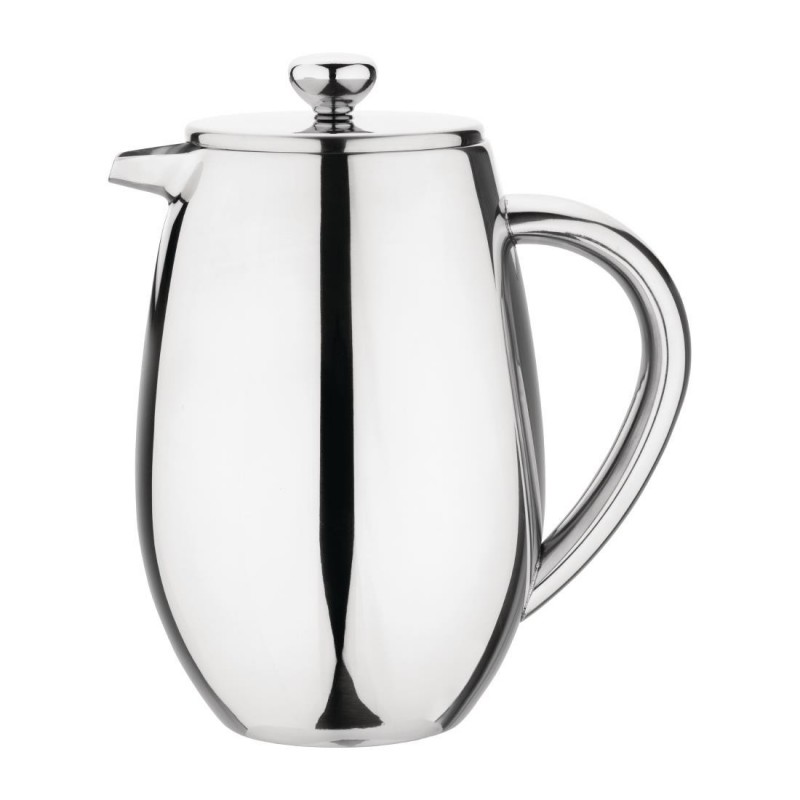 Cafetière à piston en inox isotherme Olympia 6 tasses W837 Olympia Cafetière à piston en inox isotherme Olympia 6 tasses W837 Olympia